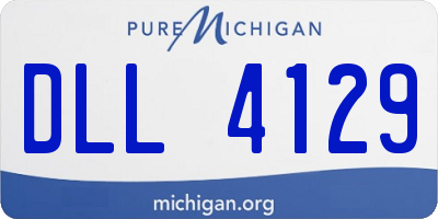 MI license plate DLL4129