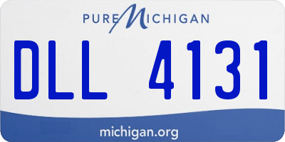 MI license plate DLL4131