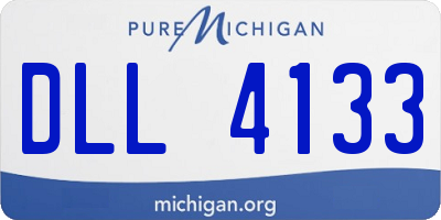 MI license plate DLL4133