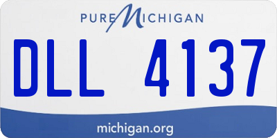MI license plate DLL4137