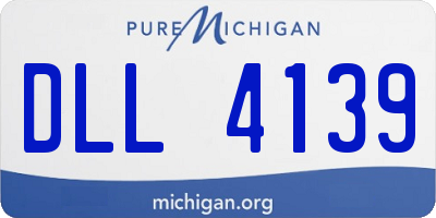 MI license plate DLL4139