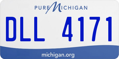 MI license plate DLL4171