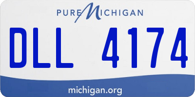 MI license plate DLL4174