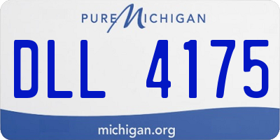 MI license plate DLL4175