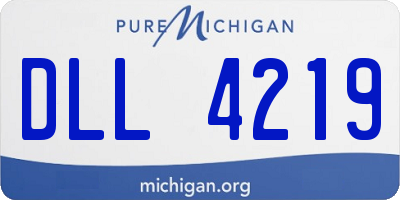 MI license plate DLL4219