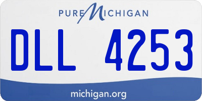 MI license plate DLL4253