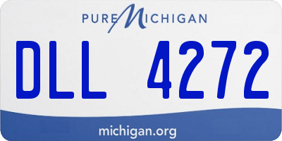 MI license plate DLL4272
