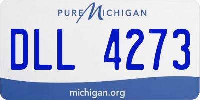 MI license plate DLL4273