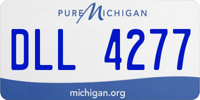 MI license plate DLL4277