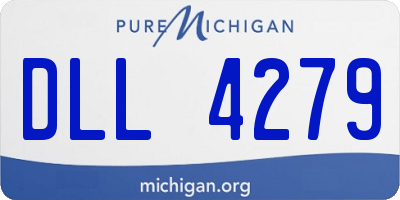 MI license plate DLL4279
