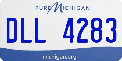 MI license plate DLL4283