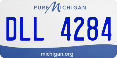 MI license plate DLL4284