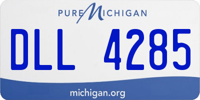 MI license plate DLL4285