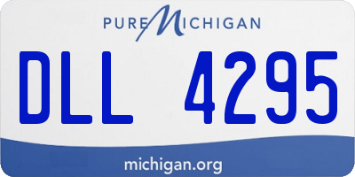 MI license plate DLL4295