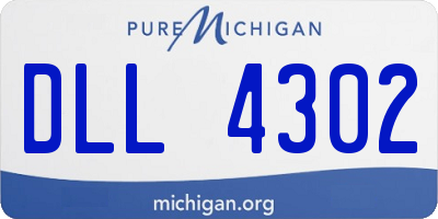 MI license plate DLL4302