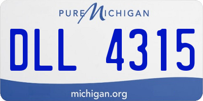 MI license plate DLL4315