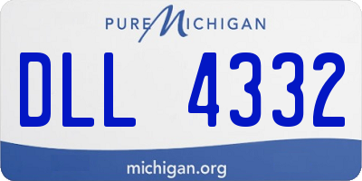 MI license plate DLL4332