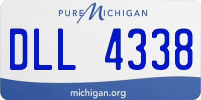 MI license plate DLL4338