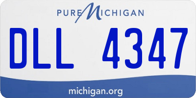 MI license plate DLL4347