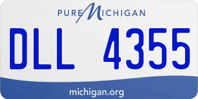 MI license plate DLL4355