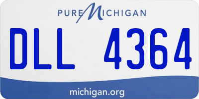 MI license plate DLL4364