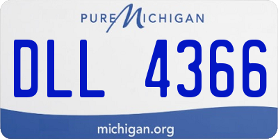 MI license plate DLL4366