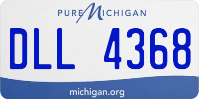 MI license plate DLL4368