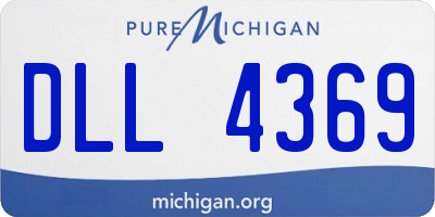 MI license plate DLL4369