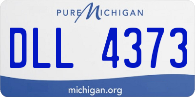 MI license plate DLL4373