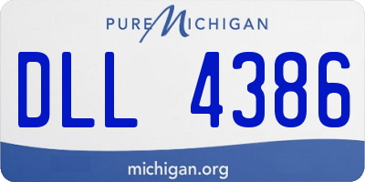 MI license plate DLL4386