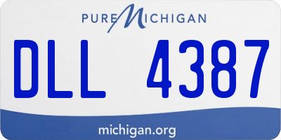 MI license plate DLL4387