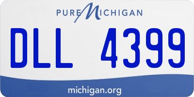 MI license plate DLL4399