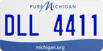 MI license plate DLL4411