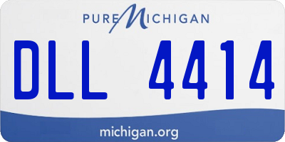 MI license plate DLL4414