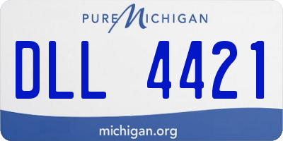 MI license plate DLL4421