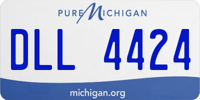 MI license plate DLL4424