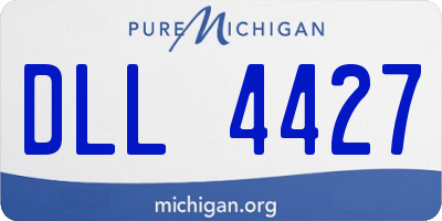 MI license plate DLL4427