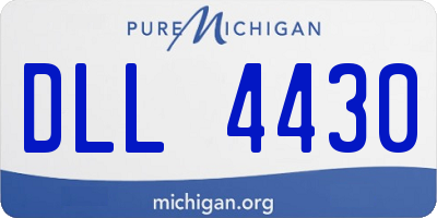 MI license plate DLL4430
