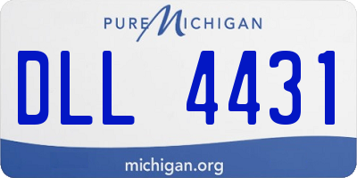 MI license plate DLL4431