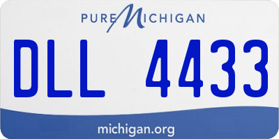 MI license plate DLL4433