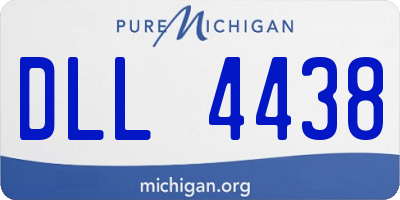 MI license plate DLL4438