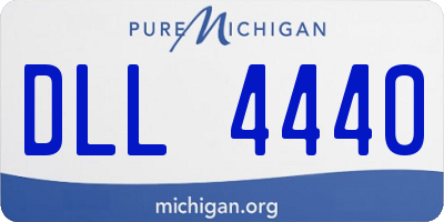 MI license plate DLL4440