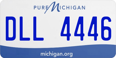 MI license plate DLL4446
