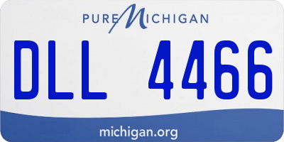 MI license plate DLL4466