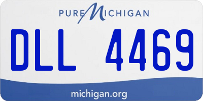 MI license plate DLL4469