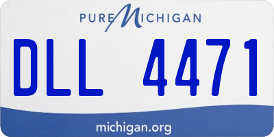 MI license plate DLL4471