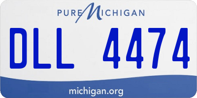 MI license plate DLL4474