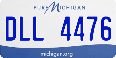MI license plate DLL4476