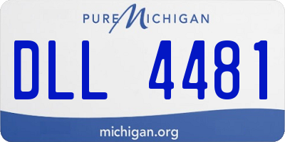 MI license plate DLL4481