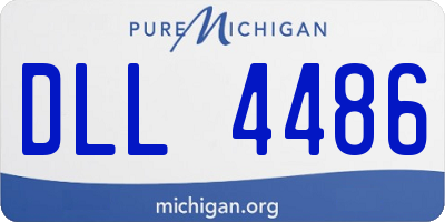 MI license plate DLL4486